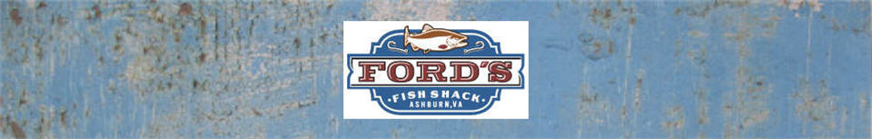 Eating Seafood at Ford's Fish Shack Ashburn restaurant in Ashburn, VA.